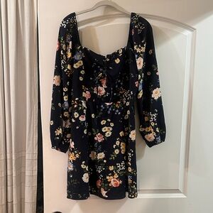 ✨Abercrombie Floral Black Dress✨